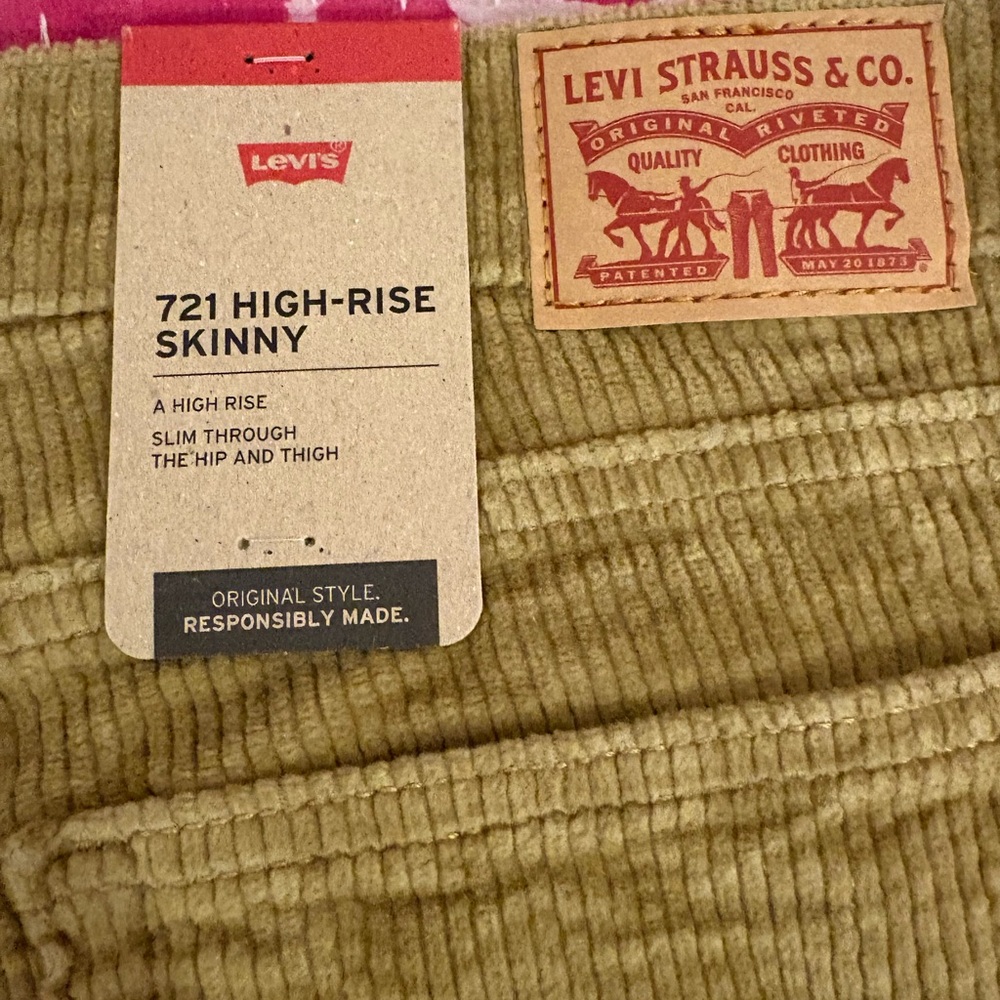 Levi's Brown Corduroy Trousers - Picture 4 of 7